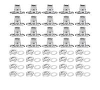 NONDK 20 Juegos de Cierres Giratorios de Marino, Ojales y Pernos de Botón Giratorio, para Botones Giratorios de de Lona