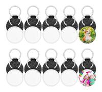 NONDK 20 Piezas de en de SublimacióN una Granel en Regalos de de PU de Transferencia de con Brillo DIY