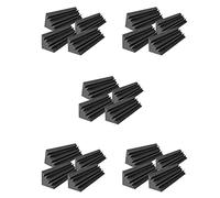 NONDK 20 Piezas de Paneles Acústicos de Espuma Insonorizada Acústica de Estudio, Esquina de Trampa de Graves de Tratamiento de Sonido, Cuñas de Paneles de Sonido, 12X12X48cm