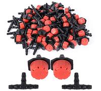 NONDK 200 Goteros de Riego Ajustables con Kit de Riego por para Instalación de Riego de Jardín