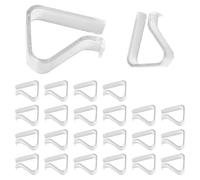 NONDK 24 Pinzas Transparentes de Plástico para Manteles, Fijas y Estables, para Sujetar Manteles, Ideales para el Hogar, la Cocina y el Restaurante.