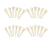 NONDK 24Pzs Material de Hueso Real de Puente de Guitarra Acustica con Punto de Concha de Perla