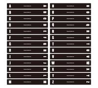 NONDK 26 Piezas/Juego de Separadores de Discos, Separadores Alfabéticos, Separador de Negro para Álbumes, CD, DVD, Organizador de Estantería.