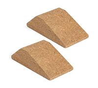 NONDK 2Uds Bloque CuñA para Sentadillas Corcho Rampa Antideslizante Sentadillas, Plataforma para Sentadillas para Sentadillas Elevadas TalóN y Elevaciones Pantorrilla, Tablero Inclinado