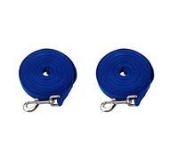 NONDK 2X Azul 20 Pies Trailla Plomo de Obediencia de Entrenamiento de Peririto Mascota Perro