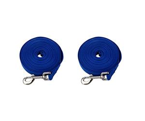 NONDK 2X Azul 20 Pies Trailla Plomo de Obediencia de Entrenamiento de Peririto Mascota Perro