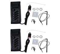 NONDK 2X Preamplificador de Guitarra Amplificador Equalizador EQ 4-Band EQ Preamplificador Acustico Piezo 7545R