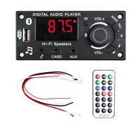 NONDK 2x50W 100W Amplificador Bluetooth 5.0 Placa Decodificadora de MP3 DIY Reproductor de MP3 para Automóvil USB FM Grabación Conmutación TF USB Grabar Llamada