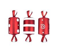 NONDK 3 Piezas de Navidad Decorar BastóN de Caramelo Grande DIY áRboles de Navidad Colgante Hogar Fiesta de Navidad Favor Regalo de AñO