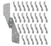 NONDK 30 Piezas de Amarre Fuerte H2.5A, Amarre para Huracanes de Acero Galvanizado en Caliente para Trabajo Pesado, Correas para Huracanes, Armaduras/Lazos para