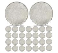 NONDK 30 Piezas de Monedas en Challenge, Monedas en de 40 mm para Manualidades, Grabado, Fabricación de Joyas, Moneda Grabable con de Plata