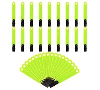 NONDK 36 Marcadores de Senderos Reflectantes de Doble Cara para Árboles, Cinta para Marcar Senderos, Tachuelas para Marcar con Clips