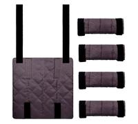 NONDK 4 Almohadillas Acolchadas para Escalera de Litera, 25 X 25 cm de Grosor, Suaves y Cómodas para los Pies con Correas Ajustables para Aliviar el Dolor, para Dormitorio.