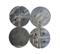 NONDK 4 Almohadillas de Goma Universales de 120 mm para de Tendón de Buey para Elevación de Automóviles, Camiones y Polipastos.