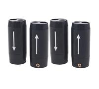 NONDK 4 Anillos Divisores de Audio de Aleación de Aluminio de 11 mm y 7 Mm, Divisor de Cable de Altavoz de un Punto y Dos, Abrazadera de Gestión de Cables para Caja de Altavoz