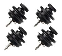 NONDK 4 Cierres de Seguridad para Correa de Guitarra, con Botón Metálico Resistente, para Guitarra Eléctrica, Acústica, Bajo y Ukelele.