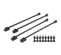 NONDK 4 Patas Plegables para Mesa de Camping, Resistentes y Tácticas, con Tornillos, de 35 cm.