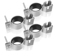 NONDK 4 Pcs Abrazaderas Ajustables Verticales para Tubos y Cortinas, Bodas, Banquetes, Eventos, Exposiciones, Fiestas