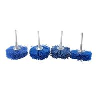 NONDK 4 Piezas 80X30X6 Mm Alambre Abrasivo De Taladro Cepillo De Pulido De Cerdas De Nylon De Muela Para Acabado De Caoba De Muebles De Madera