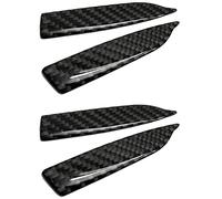 NONDK 4 Piezas Universal de Fibra de Carbono Espejo Retrovisor del Coche Ajuste Lateral Espejo Protector Protector