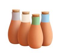 NONDK 4 Unidades de Estacas de Riego de Terracota, Globos de Autorriego Ollas, Inserto de Riego Lento para Macetas, Globos de Riego para Plantas