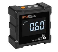NONDK 4 X 90 Grados (0-360 Grados) Medidor de áNgulo MagnéTico ElectróNico Digital Luz de Fondo Caja de Digital Medidor de Bisel de Transportador