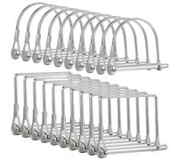 NONDK 40 Pasadores de Seguridad de Alta Resistencia Galvanizados de 1/4" X 3" para Acopladores de Remolque y Ruedas de