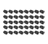 NONDK 40 Piezas 2 Puntos de Freno de LíNea de Tubo de RetencióN Clip de Soporte de Soporte 811611797 Clip de Cable de Freno de Base de Doble Conducto 4,75 Mm Negro