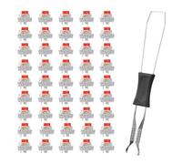 NONDK 45 PCS Interruptores de Teclado Mecánico Interruptores Clicky de 3 Pines Reemplazo de Teclas Clicker para Teclados Mecánicos de Juego