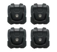 NONDK 4PCS de Maletero para Automóvil Organizador Montaje de Carga Trasera 4PCS Anclaje de Sujeción para Caja de Carga de Pickup Gancho Cuerda Fija Hebilla de Equipaje Fijación de Asegurador