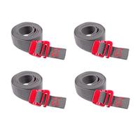 NONDK 4PCS Senderismo Escalada Cinturones de Tensión Hebilla de Amarre 1.4M Cinturón Correas de Carga Cuerda de Nylon Cinta con Gancho de Liberación Rápida