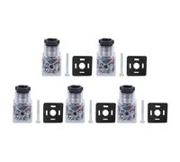 NONDK 5 Conectores de Bobina Solenoide para Válvula Solenoide Hidráulica, Voltaje Transparente, Accesorios Universales de 24 V CC.