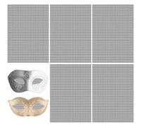 NONDK 5 Hojas de de Plástico de 0,5 mm para Ojos de Traje de Piel, Color Negro, para Accesorios, Trajes de Piel, Cosplay, Manualidades, 30 X 20 cm.