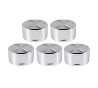 NONDK 5 Perillas de Metal para Estufa de Gas, 6 Mm, Control de Cocina, Perilla de Horno, Perilla de Quemador, Interruptor de Placa de Gas, Accesorios de Repuesto