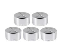 NONDK 5 Perillas de Metal para Estufa de Gas, 8 Mm, Control de Cocina, Perilla de Horno, Perilla de Quemador, Interruptor de Placa de Gas, Accesorios de Repuesto