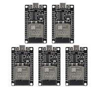 NONDK 5 Piezas ESP32 WROOM-32 Placa de Desarrollo Tipo-C CH340C Módulo Inalámbrico de Doble Núcleo de Consumo de Energía Ultrabajo