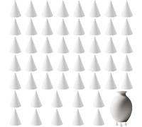 NONDK 50 Clavos de Soporte para Zancos de Horno, Clavos de Soporte Cónicos Refractarios de Cerámica, Herramientas de Cerámica Reutilizables para Cocción A