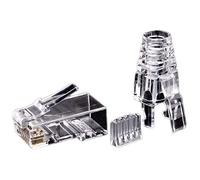 NONDK 50 Piezas Cat6 RJ45 Conector Cable UTP Jack Ethernet 8P8C Red Cat 6 Enchufes Modulares con Tapas RJ45 de 6.5 Mm