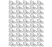 NONDK 50 Piezas de Hardware para Con Anillos Divididos, Juego de Clips de para Abrazadera de Pulsera, CordóN, Herramienta de Bricolaje Con Anillo