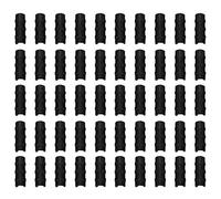 NONDK 50 Piezas Tubo de Tubo de de PelíCula de PláStico de Invernadero Negro y Clip de PelíCula Kit de Conector de Abrazadera Herramienta de JardíN 20Mm