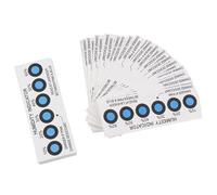 NONDK 50 Tarjetas Indicadoras de Humedad para Medir la Humedad en Recipientes Cerrados, Papel de Prueba de Seis Puntos, 10%-60%