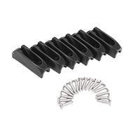 NONDK 6 Piezas Canoa Kayak Bloqueo de Cable Control de TimóN Nailon Autobloqueo de Cuerda para Corredor, Grapa de Anclaje Accesorios para Barcos