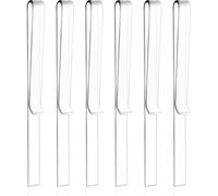 NONDK 6 Piezas de Clips para Atril de Música, Clip de Acrílico Transparente para Sostener el Libro de Música Abierto, Clips para Sostener Libros de Piano