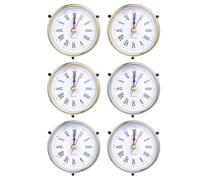 NONDK 6 Piezas de Reloj para Molde de Resina, Pieza de Reloj con Números Romanos para Molde de Fundición de Resina Epoxi.