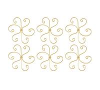 NONDK 6 Piezas de Soporte para Tallo de Planta, Soporte de Metal para Planta Monstera, Soporte para Tallo de Planta, Diseño Único, Juego de Abrazaderas de Bambú