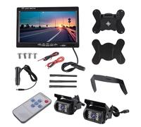 NONDK 7 Pulgada Wireless Monitor Impermeable para VehíCulo 2 Kit de CáMara de Respaldo TFT LCD Monitor Asistencia de Estacionamiento para AutobúS Casa Flotante CamióN RV