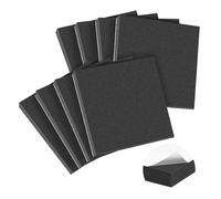 NONDK 8 Láminas de Espuma Adhesiva de Celda Cerrada, Almohadillas de Espuma Autoadhesivas, Láminas de Neopreno de 1/2" de Grosor y 4" X 4"