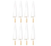 NONDK 8 Piezas Sombrilla de Papel Paraguas de Boda Favor de Fiesta Paraguas de Bambú de 60 cm para Centros de Mesa de Despedida de Soltera Accesorios Fotográficos