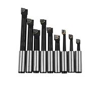 NONDK 9 Piezas Juego De Barra De Mandrinar Duradera De AleaciÓN Barras Inclinadas De Carburo 12 Mm Para 2 Pulgadas 50 Mm Cabeza Aburrida Para Torno Molienda