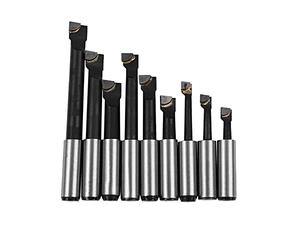 NONDK 9 Piezas Juego De Barra De Mandrinar Duradera De AleaciÓN Barras Inclinadas De Carburo 12 Mm Para 2 Pulgadas 50 Mm Cabeza Aburrida Para Torno Molienda
